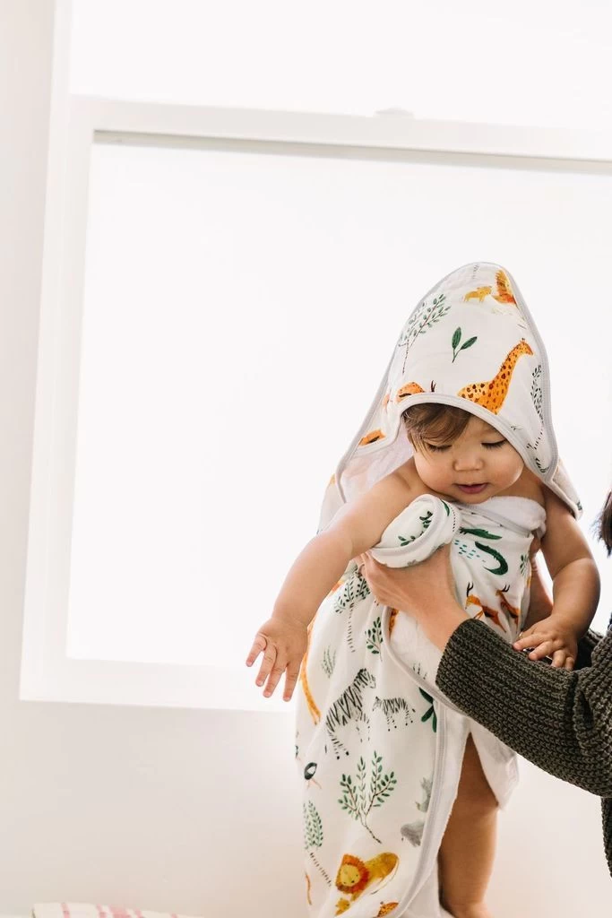 Loulou Lollipop Hooded Towel Safari Jungle 1 Loulou Lollipop Hooded Towel Safari Jungle