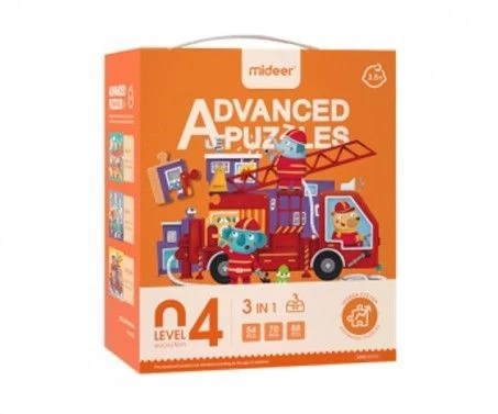 Mideer Advanced Puzzles Level 4 - Fire Engine & Rocket & Aircraft 3.5+ 1 Mideer Advanced Puzzles Level 4 - Fire Engine & Rocket & Aircraft 3.5+