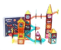 Giromag Blocks 3D Magnetic Tiles 4+ Ages -110 Pieces Set