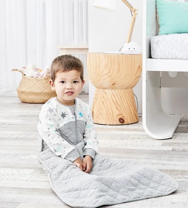 Love To Dream Sleep Bag 2.5 Tog - White Star 6-18 Months 2 Love To Dream Sleep Bag 2.5 Tog - White Star 6-18 Months - Image 2