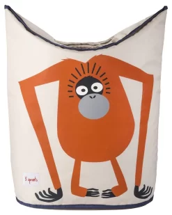 3 Sprouts Laundry Hamper Orangutan