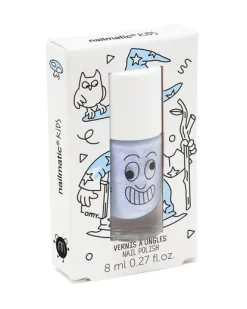Nailmatic Merlin Kids Water-Based Nail Polish - Pearly Blue 8ml -Bedding Baby Store pearlyblue01
