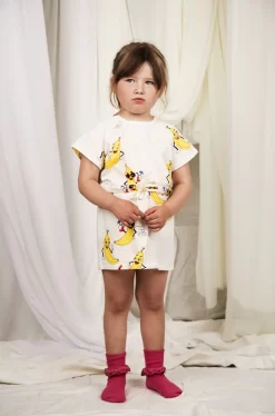 Mini Rodini Banana Aop Dress - Off White -Bedding Baby Store pfppjkpw 3 scaled