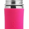 Pura Infant Bottle With Pink Sleeve 325ml 3+ Months