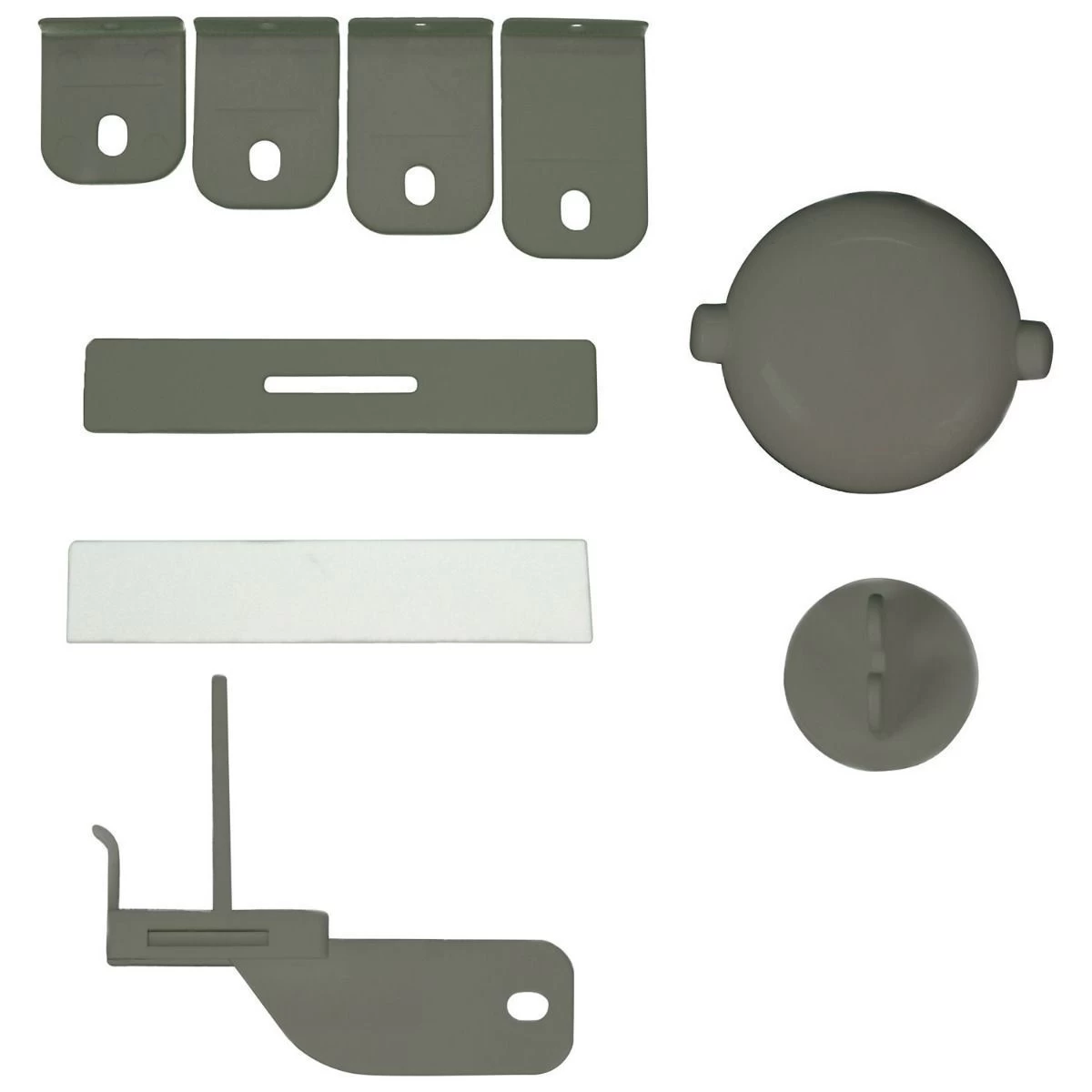Qdos Adhesive Double Door Lock - Gray 1 Qdos Adhesive Double Door Lock - Gray