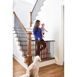 Qdos Spectrum Pressure Mounted Gate - Mahogany -Bedding Baby Store qdos spectrum pressure mounted gate mahogany 3