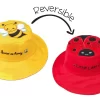 Flapjackkids Reversible Kids Sun Hat - Bee/Ladybug - 6M-2Y