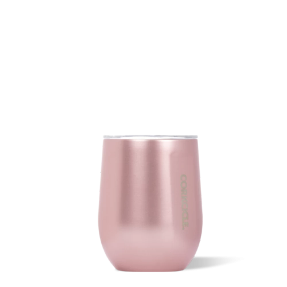 Corkcicle Stemless -12oz Rose Metallic 1 Corkcicle Stemless -12oz Rose Metallic