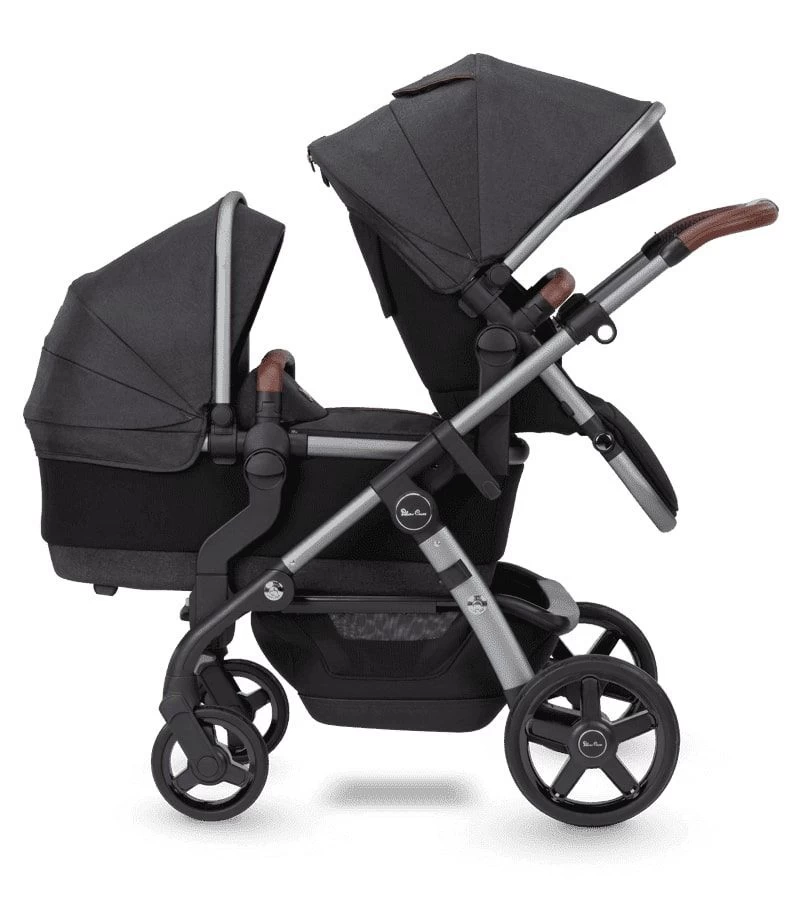 Silver Cross Wave 2022 Single-to-Double Stroller - Charcoal 2 Silver Cross Wave 2022 Single-to-Double Stroller - Charcoal - Image 2
