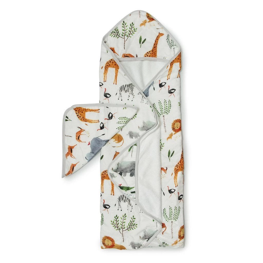 Loulou Lollipop Hooded Towel Safari Jungle 2 Loulou Lollipop Hooded Towel Safari Jungle - Image 2