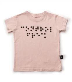 NuNuNu Braille T-Shirt Power Pink