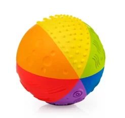 CaaOcho Baby Natural Rubber Sensory Ball Rainbow Age 0+ 10cm
