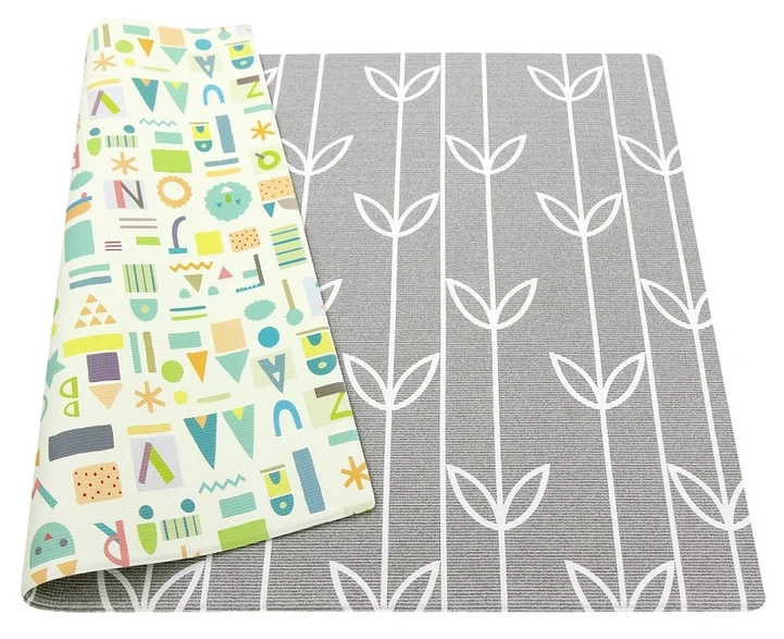 Baby Care Playmat Sea Petals Grey - Medium 3 Baby Care Playmat Sea Petals Grey - Medium - Image 3