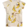 Mini Rodini Banana Aop Dress - Off White