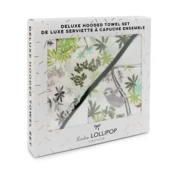 Loulou Lollipop Deluxe Hooded Towel Set - Sloth -Bedding Baby Store sloth hooded towel 1 787f4959 de81 440e a7f9 39eee4b3406c 1024x1024