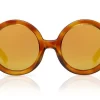 Sons + Daughters Sunglasses Lenny Yellow Creme Brulee With Mirror