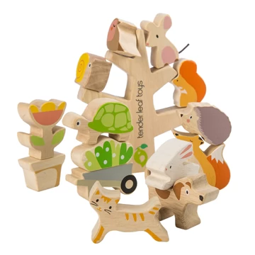 Tender Leaf Toys Stacking Garden Friends 16pcs 2 Tender Leaf Toys Stacking Garden Friends 16pcs - Image 2