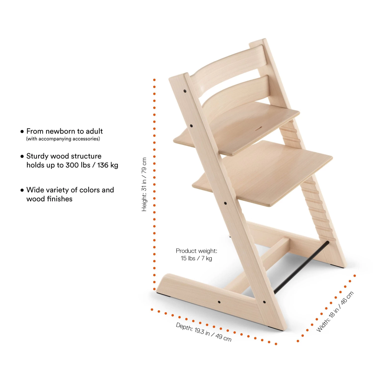 Stokke Tripp Trapp Chair - Natural 1 Stokke Tripp Trapp Chair - Natural