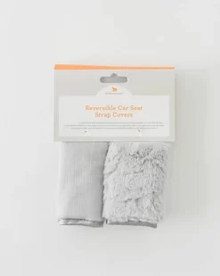 Little Unicorn Reversible Strap Covers Grey -Bedding Baby Store ua0200 little unicorn plush reversible strap covers grey lu1 1024x1024