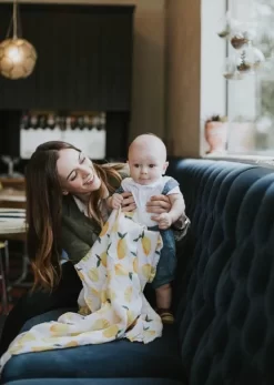 Little Unicorn Cotton Muslin Swaddle Single Lemon -Bedding Baby Store ub0120 little unicorn cotton swaddle lemon ls 1024x1024