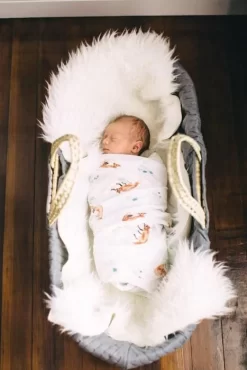 Little Unicorn Cotton Muslin Swaddle Single Fox -Bedding Baby Store ub0158 little unicorn swaddle fox ls5 1024x1024