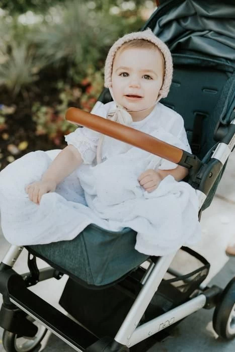 Little Unicorn Cotton Muslin Swaddle Single Gold Dot 5 Little Unicorn Cotton Muslin Swaddle Single Gold Dot - Image 5