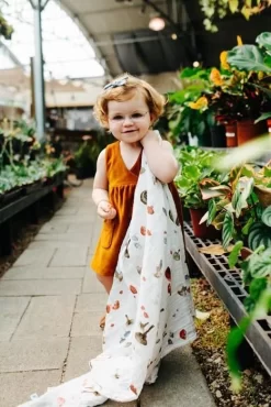 Little Unicorn Cotton Muslin Swaddle Single Mushroom -Bedding Baby Store ub0169 little unicorn cotton swaddle mushroom ls6 1024x1024