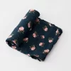 Little Unicorn Cotton Muslin Swaddle Single Midnight Rose