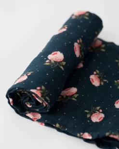 Little Unicorn Cotton Muslin Swaddle Single Midnight Rose 10 Little Unicorn Cotton Muslin Swaddle Single Midnight Rose -Bedding Baby Store ub0180 little unicorn cotton swaddle midnight rose lu4 1024x1024