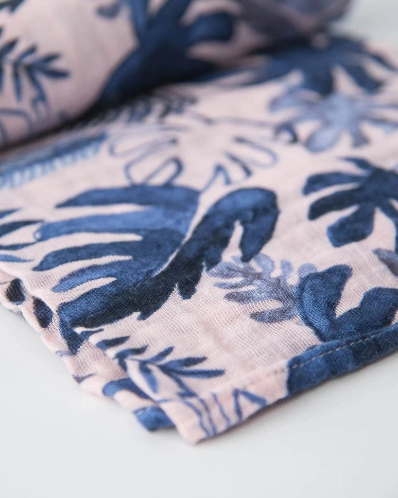 Little Unicorn Cotton Muslin Swaddle Single Tropical Pink 3 Little Unicorn Cotton Muslin Swaddle Single Tropical Pink - Image 3