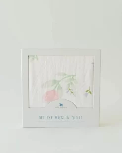Little Unicorn Deluxe Muslin Quilt Pink Peony -Bedding Baby Store ub0603 little unicorn deluxe muslin quilt pink peony lu3 1024x1024
