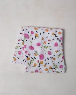 Little Unicorn Cotton Muslin Swaddle Single Berry & Bloom -Bedding Baby Store untitled 0050 1024x1024
