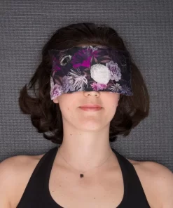 HalfMoon Silk Eye Pillow Limited Edition - Violet Aura Night Bloom -Bedding Baby Store violetauranightbloom inuse 1000x1200