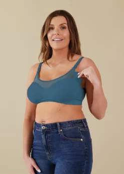 Bravado Designs The Body Silk Seamless Sheer Nursing Bra - Midnight Sky Size S