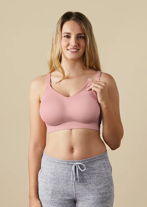 Bravado Designs The Body Silk Seamless Nursing Bra - Dusted Peony Size XL 3 Bravado Designs The Body Silk Seamless Nursing Bra - Dusted Peony Size XL - Image 3