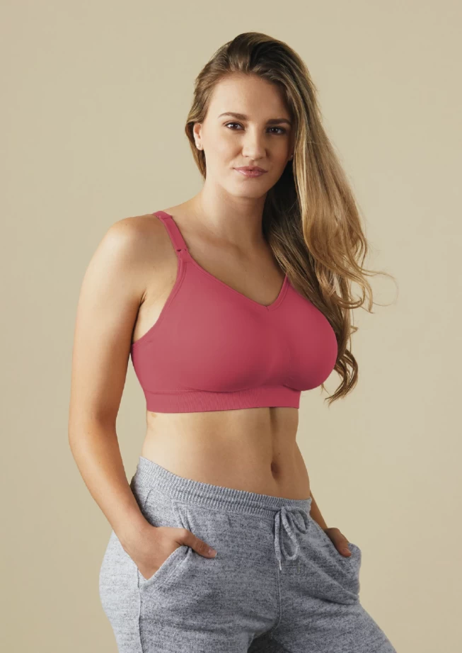 Bravado Designs The Body Silk Seamless Nursing Bra - Lipstick Size M 2 Bravado Designs The Body Silk Seamless Nursing Bra - Lipstick Size M - Image 2