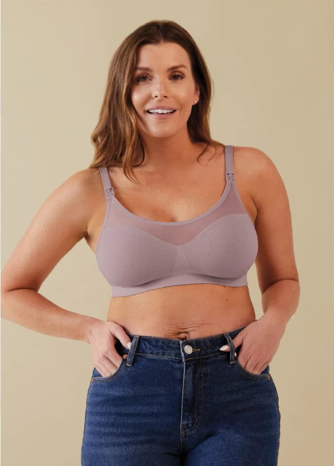 Bravado Designs The Body Silk Seamless Sheer Nursing Bra - Dawn Size S 1 Bravado Designs The Body Silk Seamless Sheer Nursing Bra - Dawn Size S