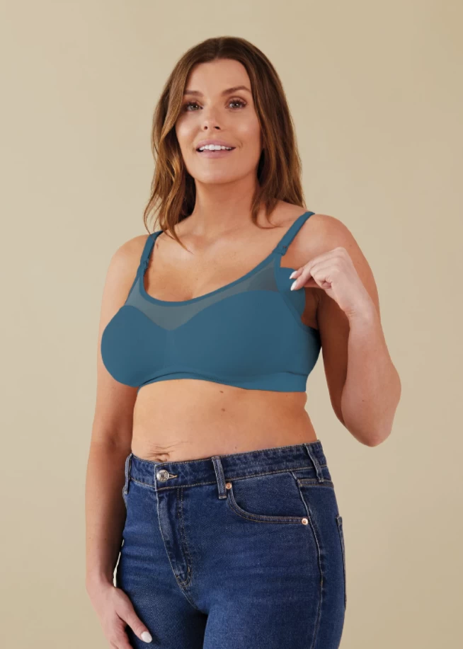 Bravado Designs The Body Silk Seamless Sheer Nursing Bra - Midnight Sky Size M 1 Bravado Designs The Body Silk Seamless Sheer Nursing Bra - Midnight Sky Size M