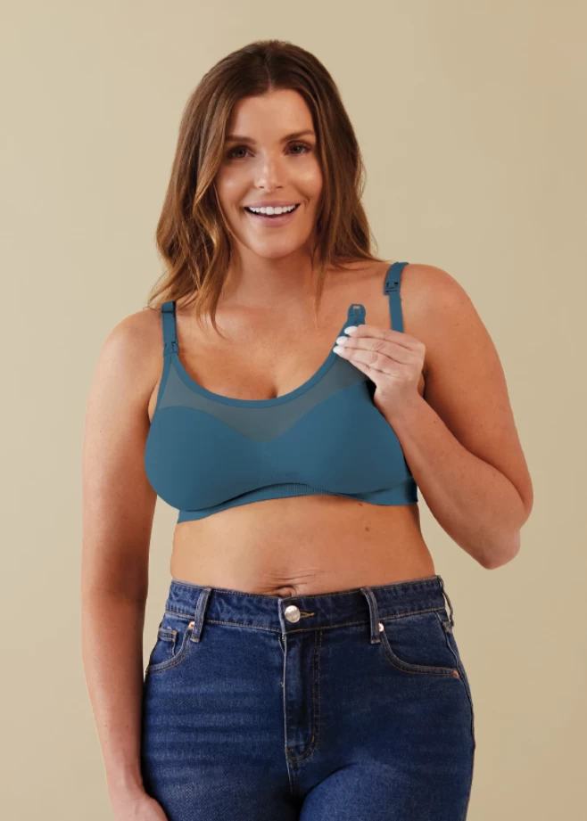 Bravado Designs The Body Silk Seamless Sheer Nursing Bra - Midnight Sky Size M 2 Bravado Designs The Body Silk Seamless Sheer Nursing Bra - Midnight Sky Size M - Image 2