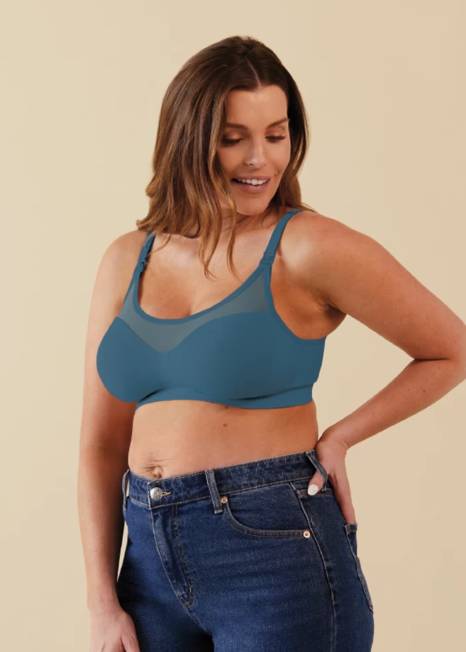 Bravado Designs The Body Silk Seamless Sheer Nursing Bra - Midnight Sky Size M 3 Bravado Designs The Body Silk Seamless Sheer Nursing Bra - Midnight Sky Size M - Image 3