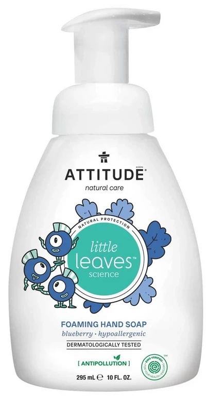 Attitude Little Leaves Foaming Hand Soap Blueberry 295ml 1 Attitude Little Leaves Foaming Hand Soap Blueberry 295ml