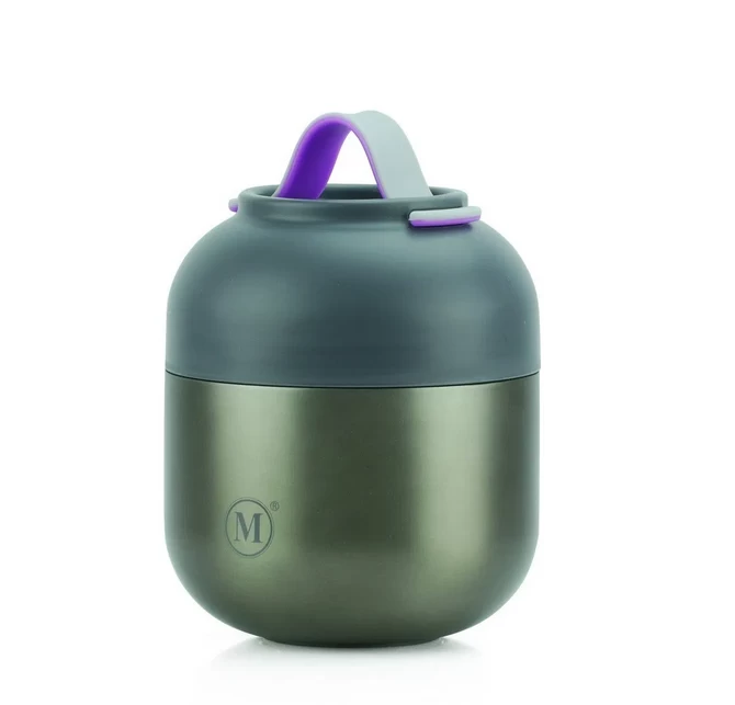 Minimal Stainless Steel Insulated V2 Food Jar 17oz/500ml - Gunmetal 1 Minimal Stainless Steel Insulated V2 Food Jar 17oz/500ml - Gunmetal