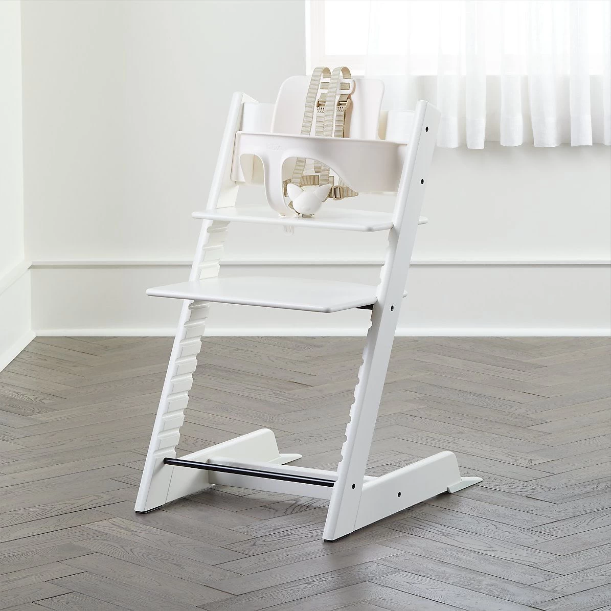 Stokke Tripp Trapp High Chair With Baby Set - White 1 Stokke Tripp Trapp High Chair With Baby Set - White