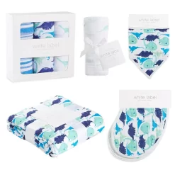 Aden & Anais Classic Burpy Bib - Jurassic 2-pack -Bedding Baby Store wl7003f 3 muslin burp cloth blue green dinosaurs